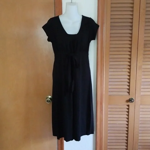 LOFT | Dresses | New Ann Taylor Loft Black Knit Midi Dress 6 | Poshmark